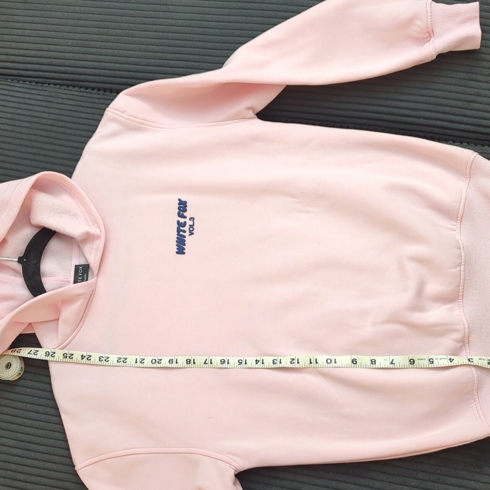 NWOT White Fox Pink Hoodie with Logo Size XXS - Picture 5 of 6